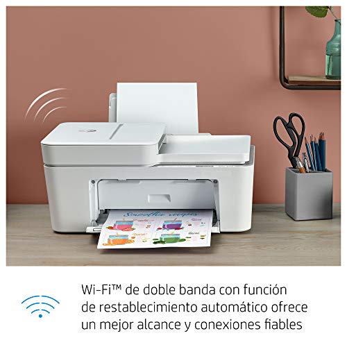 HP DeskJet Plus 4120 - Impresora multifunción tinta, color, Wi-Fi, copia, escanea, envía fax, compatible con Instant Ink (3XV14B) HP DeskJet Plus 4120 - Impresora multifunción tinta, color, Wi-Fi, copia, escanea, envía fax, compatible con Instant Ink (3XV14B)