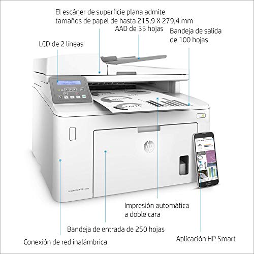 HP LaserJet Pro MFP M148dw - Impresora láser multifunción, monocromo, Wi-Fi, Ethernet (4PA41A) HP LaserJet Pro MFP M148dw - Impresora láser multifunción, monocromo, Wi-Fi, Ethernet (4PA41A)