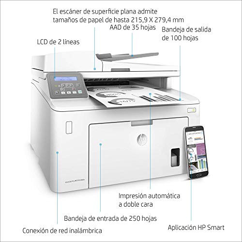 HP LaserJet Pro MFP M148dw - Impresora láser multifunción, monocromo, Wi-Fi, Ethernet (4PA41A)