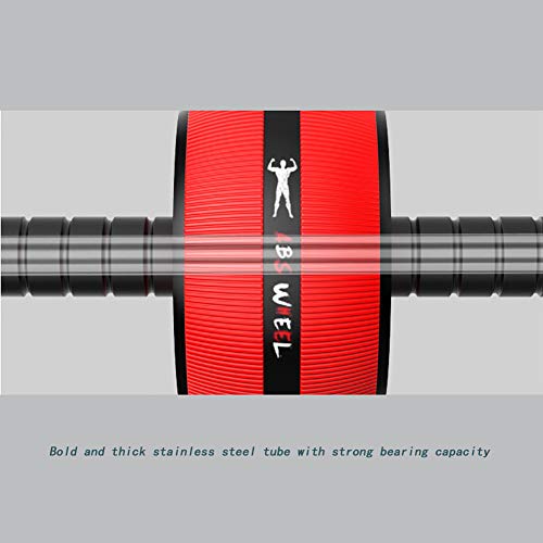 HQEFC - Rueda de fitness, rodillo de rueda abdominal para ejercicio, máquina resistente, mango y fácil de instalar, equipo de entrenamiento para rueda abdominal