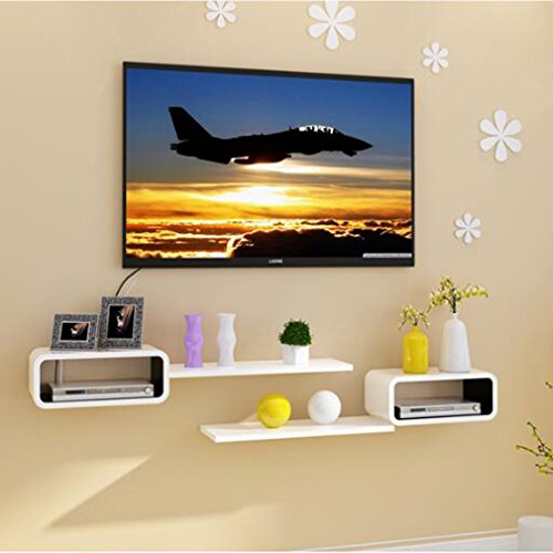 HQQ Wall Shelf Set-Top Box Rack Sala de Estar Pared de Fondo Walls Dormitorio Clapboard Decorative Rack Xuan Guan Display Frame (Tamaño : 40 * 20 * 15cm) HQQ Wall Shelf Set-Top Box Rack Sala de Estar Pared de Fondo Walls Dormitorio Clapboard Decorative Rack Xuan Guan Display Frame (Tamaño : 40 * 20 * 15cm)