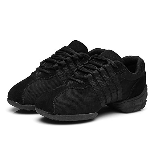 HROYL Mujer Zapatos de Jazz Zapatos de Baile Moderno Zapatos Deportivos Zapatillas de Baile Dance Sneakers el Negro Modelo T01A 36.5 EU HROYL Mujer Zapatos de Jazz Zapatos de Baile Moderno Zapatos Deportivos Zapatillas de Baile Dance Sneakers el Negro Modelo T01A 36.5 EU