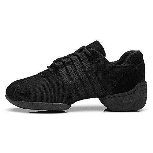 HROYL Mujer Zapatos de Jazz Zapatos de Baile Moderno Zapatos Deportivos Zapatillas de Baile Dance Sneakers el Negro Modelo T01A 36.5 EU HROYL Mujer Zapatos de Jazz Zapatos de Baile Moderno Zapatos Deportivos Zapatillas de Baile Dance Sneakers el Negro Modelo T01A 36.5 EU
