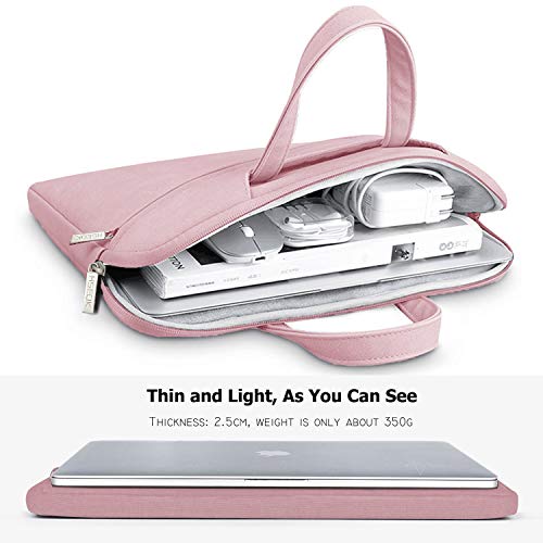 HSEOK Bolso Bandolera/Maletín para Portátil 15"-16", Funda Protectora Laptop Sleeve Dura y Impermeable para 15" 16" MacBook Pro, 15"-15,6"-16" HP ASUS Acer Lenovo DELL Notebook, Rosado HSEOK Bolso Bandolera/Maletín para Portátil 15"-16", Funda Protectora Laptop Sleeve Dura y Impermeable para 15" 16" MacBook Pro, 15"-15,6"-16" HP ASUS Acer Lenovo DELL Notebook, Rosado