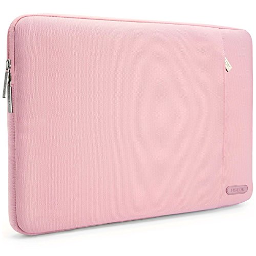 Hseok Funda Blanda Maletín Impermeable para Ordenador Portátil, Estilo Elegante Bolsa Protectora, Ideal por 15,6 Pulgadas DELL/Ausu/Acer/HP/Toshiba/Lenovo, Rosa