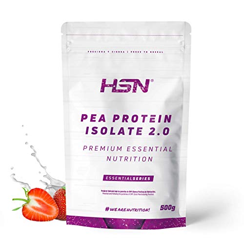 HSN Proteína de Guisante Aislada Vegan Protein | Pea Protein Isolate | Edulcorada con Estevia | Vegano, Sin Lactosa, Sin Gluten, Sin Azúcar, Sin Soja, En Polvo, Sabor Fresa, 500 gr HSN Proteína de Guisante Aislada Vegan Protein | Pea Protein Isolate | Edulcorada con Estevia | Vegano, Sin Lactosa, Sin Gluten, Sin Azúcar, Sin Soja, En Polvo, Sabor Fresa, 500 gr