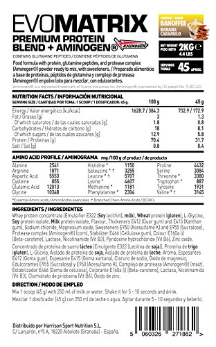 HSN Sports Evomatrix Proteína de Liberación Secuencial Sabor Banoffee - 2000 gr