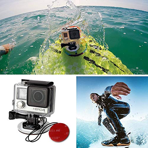 HSU Surf Mounts y accesorios - para GoPro Hero 8/7/6/5/2018, kit de surf para cámara de acción