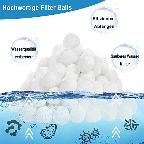 HTTYUAN Filtro De Bolas De Filtro De Arena para Piscina Filtrar Bolas Filtrar Arena Los Filtros De Arena Reemplazan 18 Kg De Arena De Filtro Arena Filtrante para Filtros De Arena para Piscinas (500g)