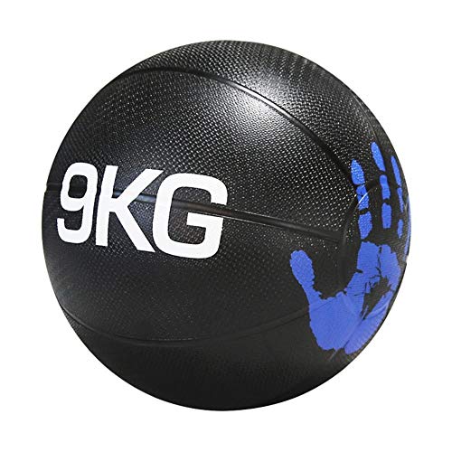 HUA Pelota Medicinal Bola De Medicina Casera De La Aptitud, Pelota De Goma, Bola De Gravedad De Entrenamiento De Fuerza Muscular Antideslizante Y Caída, 1kg, 2kg, 3kg, 4kg, 5kg, 6kg, 7kg, 8kg, 9kg, 10