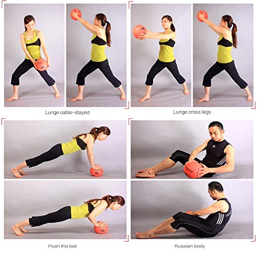 HUA Pelota Medicinal Bola De Medicina Casera De La Aptitud, Pelota De Goma Elástica Alta, Balón De Gravedad Resistente Al Desgaste Y Duradero Para Entrenamiento De Fuerza, Para Hombre Y Mujer, 7 Pesas HUA Pelota Medicinal Bola De Medicina Casera De La Aptitud, Pelota De Goma Elástica Alta, Balón De Gravedad Resistente Al Desgaste Y Duradero Para Entrenamiento De Fuerza, Para Hombre Y Mujer, 7 Pesas