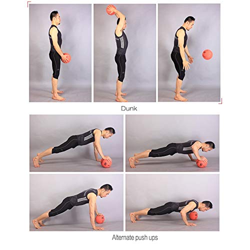 HUA Pelota Medicinal Bola De Medicina Casera De La Aptitud, Pelota De Goma Elástica Alta, Balón De Gravedad Resistente Al Desgaste Y Duradero Para Entrenamiento De Fuerza, Para Hombre Y Mujer, 7 Pesas HUA Pelota Medicinal Bola De Medicina Casera De La Aptitud, Pelota De Goma Elástica Alta, Balón De Gravedad Resistente Al Desgaste Y Duradero Para Entrenamiento De Fuerza, Para Hombre Y Mujer, 7 Pesas
