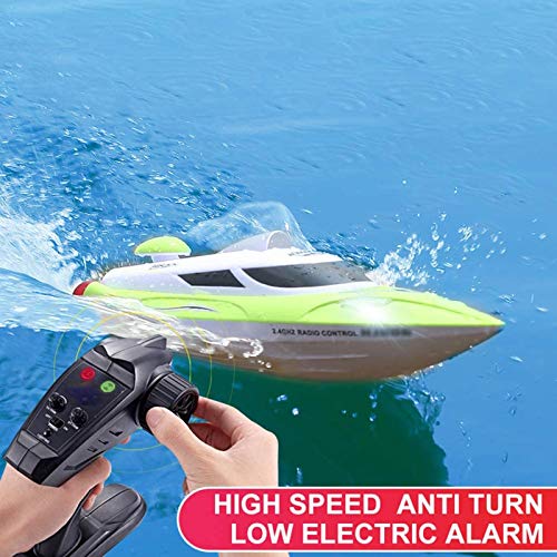 Huachaoxiang Barco De Control Remoto, Barco De Regata Extremo Recargable con Botas De Nightwood A Prueba De Golpes,Verde Huachaoxiang Barco De Control Remoto, Barco De Regata Extremo Recargable con Botas De Nightwood A Prueba De Golpes,Verde