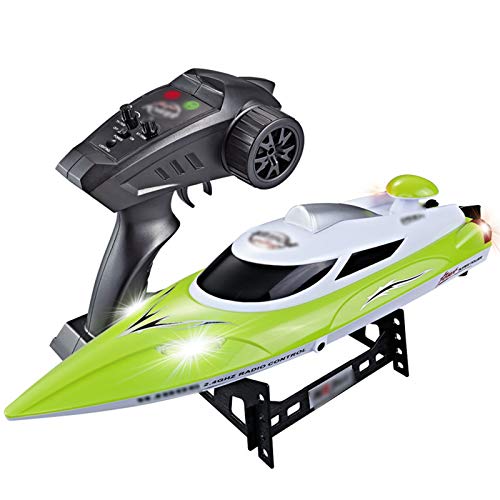 Huachaoxiang Barco De Control Remoto, Barco De Regata Extremo Recargable con Botas De Nightwood A Prueba De Golpes,Verde Huachaoxiang Barco De Control Remoto, Barco De Regata Extremo Recargable con Botas De Nightwood A Prueba De Golpes,Verde