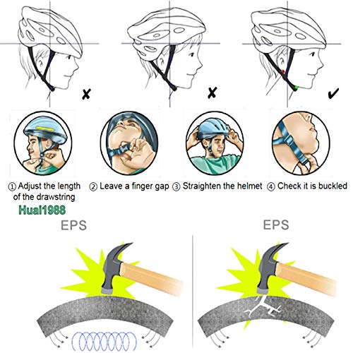 Huai1988 Casco de Ciclismo Para Adultos, Para Hombres Mujeres Casco con Negra Visera de Bicicleta Mate Ajustable para Adultos Protección de Monopatín Casco de Seguridad Protección de Montaña Unisex Huai1988 Casco de Ciclismo Para Adultos, Para Hombres Mujeres Casco con Negra Visera de Bicicleta Mate Ajustable para Adultos Protección de Monopatín Casco de Seguridad Protección de Montaña Unisex