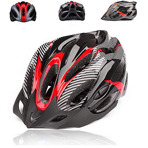 Huai1988 Casco de Ciclismo Para Adultos, Para Hombres Mujeres Casco con Negra Visera de Bicicleta Mate Ajustable para Adultos Protección de Monopatín Casco de Seguridad Protección de Montaña Unisex