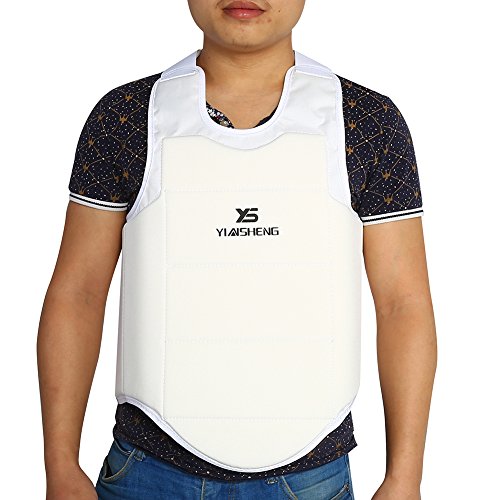 Huairdum Protector de Senos, niño Adulto Unisex Cómodo de Usar Taekwondo Transpirable Karate Chest Guard Chaleco Boxeo Karate Protector de Senos Accesorio(XL)