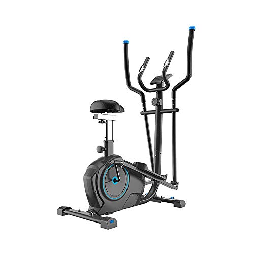 Huangjiahao Bicicleta elíptica Cross Trainer 2 en 1 Elíptica Cross Trainer – Cardio Home Office Fitness máquina de entrenamiento con asiento elíptico entrenador Cross Trainers