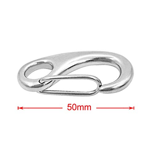 HUANGYOUJIA Hardware Marino Gancho de Barco Spring Snap Snap Anchor Clip Clip Enlace rápido Hebilla de Acero Inoxidable para el yate Aire Libre Etc Accesorios de embarcaciones Marina