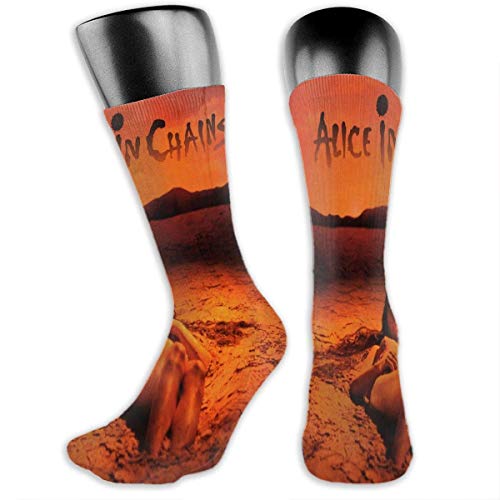 huatongxin Alice In Chains Moda Deporte Casual Hombres 'S y mujeres' S Calcetines Baratos Transpirables Calcetines elásticos suaves y cómodos Adecuados para todas las estaciones