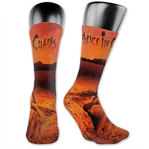 huatongxin Alice In Chains Moda Deporte Casual Hombres 'S y mujeres' S Calcetines Baratos Transpirables Calcetines elásticos suaves y cómodos Adecuados para todas las estaciones