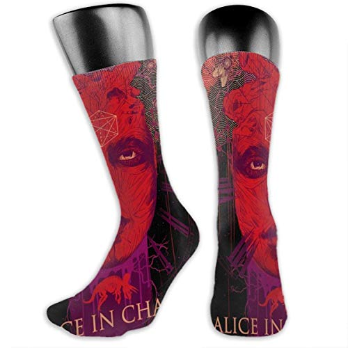 huatongxin Alice In Chains Moda Deporte Casual Hombres 'S y mujeres' S Calcetines baratos,transpirables,suaves y cómodos,elásticos,adecuados para todas las estaciones