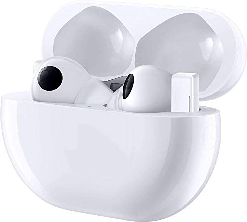 HUAWEI FreeBuds Pro Blanco - Auriculares inalámbricos Bluetooth con cancelación Inteligente de Ruido, Sistema de 3 micrófonos, Carga inalámbrica rápida, Pequeño