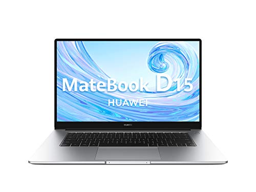 Huawei Matebook D15 - Ordenador Portátil de 15.6'' FullHD (AMD Ryzen 5 3500u, Multi-Screen Collaboration, 8GB RAM, 256GB SSD. Windows 10 Home), Mystic Silver, Teclado Qwerty Español