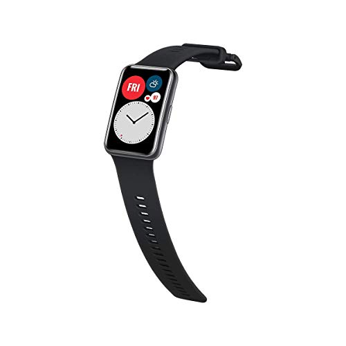 HUAWEI Watch FIT - Smartwatch con Cuerpo de Metal, Pantalla AMOLED de 1,64”, hasta 10 días de batería, 96 Modos de Entrenamiento, GPS Incorporado, 5ATM, Color Negro HUAWEI Watch FIT - Smartwatch con Cuerpo de Metal, Pantalla AMOLED de 1,64”, hasta 10 días de batería, 96 Modos de Entrenamiento, GPS Incorporado, 5ATM, Color Negro