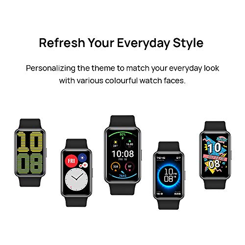 HUAWEI Watch FIT - Smartwatch con Cuerpo de Metal, Pantalla AMOLED de 1,64”, hasta 10 días de batería, 96 Modos de Entrenamiento, GPS Incorporado, 5ATM, Color Negro HUAWEI Watch FIT - Smartwatch con Cuerpo de Metal, Pantalla AMOLED de 1,64”, hasta 10 días de batería, 96 Modos de Entrenamiento, GPS Incorporado, 5ATM, Color Negro