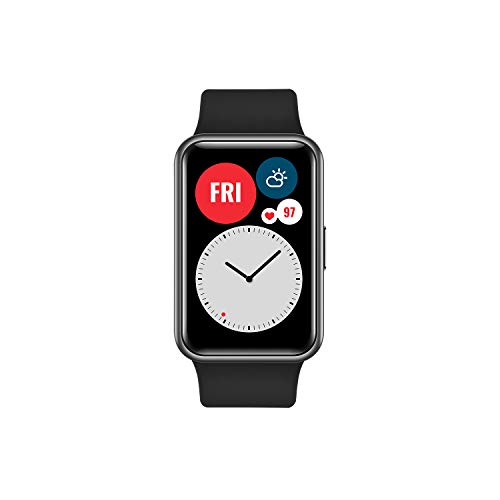 HUAWEI Watch FIT - Smartwatch con Cuerpo de Metal, Pantalla AMOLED de 1,64”, hasta 10 días de batería, 96 Modos de Entrenamiento, GPS Incorporado, 5ATM, Color Negro HUAWEI Watch FIT - Smartwatch con Cuerpo de Metal, Pantalla AMOLED de 1,64”, hasta 10 días de batería, 96 Modos de Entrenamiento, GPS Incorporado, 5ATM, Color Negro