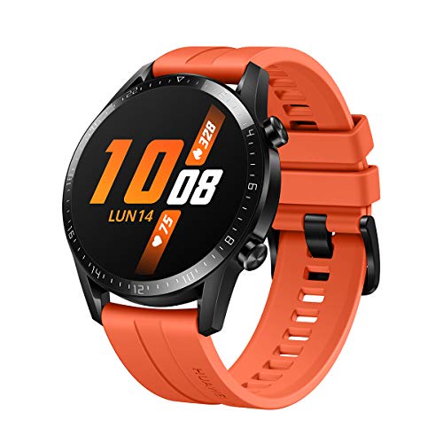 Huawei Watch GT2 Sport - Smartwatch con Caja de 46 Mm (Hasta 2 Semanas de Batería, Pantalla Táctil Amoled de 1.39", GPS, 15 Modos Deportivos, Llamadas Bluetooth), naranja