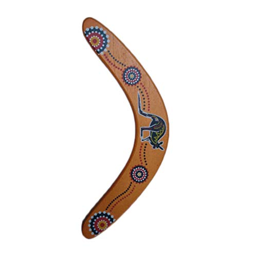Huaxingda Boomerang de madera hecho a mano para niños y adultos, estilo profesional, para deportes al aire libre, boomerang práctico