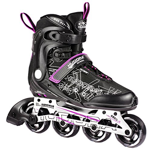 Hudora Inliner Inlineskate RX-23 - Patines en línea, Color Negro/Morado, Talla 36