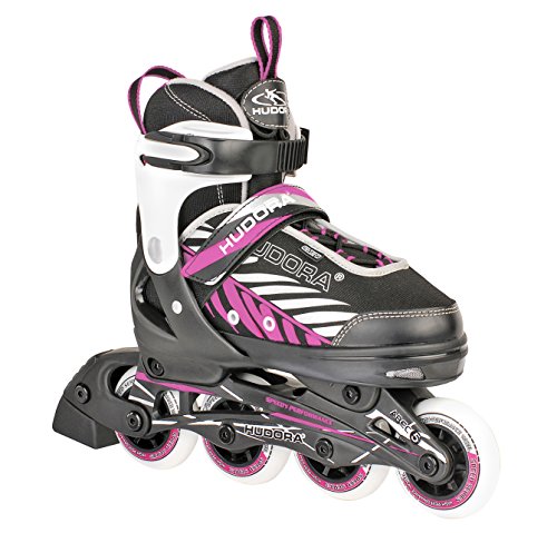 Hudora Kinderinliner MIA - Patines en línea, Color Negro/Pink, Talla M Hudora Kinderinliner MIA - Patines en línea, Color Negro/Pink, Talla M