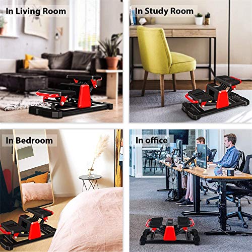 HUHAA Máquinas De Step, Escaladora para Piernas, con Pantalla Multifuncional De Aeróbic Y Fitness, para Usuarios Principiantes Y Avanzados HUHAA Máquinas De Step, Escaladora para Piernas, con Pantalla Multifuncional De Aeróbic Y Fitness, para Usuarios Principiantes Y Avanzados