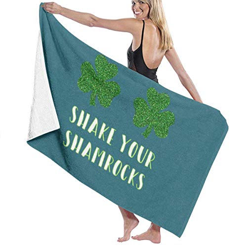 huili Shake Your Shamrocks Toallas de baño de Microfibra Quick Dry Super Absorbent Towel for Gym