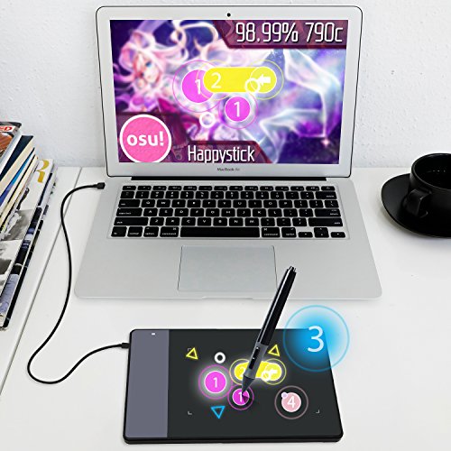 Huion 420 - Tableta Gráfica Digitalizadora, tamaño pequeño (10.1 x 5.6 cm), compatible con Windows y Mac Huion 420 - Tableta Gráfica Digitalizadora, tamaño pequeño (10.1 x 5.6 cm), compatible con Windows y Mac