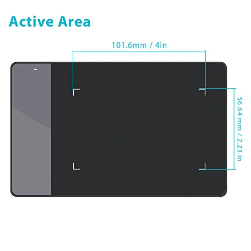 Huion 420 - Tableta Gráfica Digitalizadora, tamaño pequeño (10.1 x 5.6 cm), compatible con Windows y Mac Huion 420 - Tableta Gráfica Digitalizadora, tamaño pequeño (10.1 x 5.6 cm), compatible con Windows y Mac