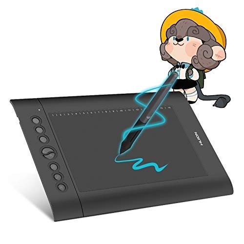 HUION Graphic Tablet H610Pro V2 OTG, Stylus sin batería con función de inclinación y 8192 Niveles de sensibilidad a la presión de la Pluma y 8 Teclas de Prensa Personalizadas HUION Graphic Tablet H610Pro V2 OTG, Stylus sin batería con función de inclinación y 8192 Niveles de sensibilidad a la presión de la Pluma y 8 Teclas de Prensa Personalizadas