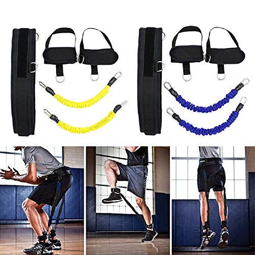 Huir Bandas de resistencia para entrenamiento de baloncesto, voleibol, tenis, cuerda elástica, para sentadillas, 5 piezas/juego Huir Bandas de resistencia para entrenamiento de baloncesto, voleibol, tenis, cuerda elástica, para sentadillas, 5 piezas/juego