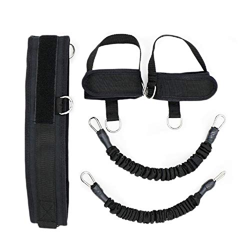 Huir Bandas de resistencia para entrenamiento de baloncesto, voleibol, tenis, cuerda elástica, para sentadillas, 5 piezas/juego Huir Bandas de resistencia para entrenamiento de baloncesto, voleibol, tenis, cuerda elástica, para sentadillas, 5 piezas/juego