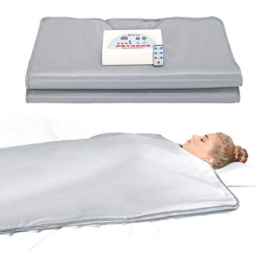 HUKOER Manta de Sauna de infrarrojo lejano, Mantilla de Adelgazamiento, máquina de Terapia de desintoxicación de Sauna para Perder Peso, Anti envejecimiento y Alivia la Fatiga física HUKOER Manta de Sauna de infrarrojo lejano, Mantilla de Adelgazamiento, máquina de Terapia de desintoxicación de Sauna para Perder Peso, Anti envejecimiento y Alivia la Fatiga física