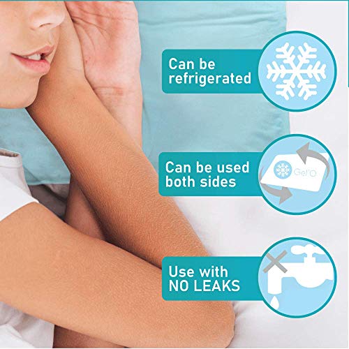 Human Creations Gel'O Refrigerante Inserto de almohada - Gel Refrigerante Colchoneta - 28cm x 55cm - Suave, inodoro, sin relleno de agua - Máximo soporte y cojín de confort - Ayuda a mejorar la calidad del sueño y el dolor de cuello Human Creations Gel'O Refrigerante Inserto de almohada - Gel Refrigerante Colchoneta - 28cm x 55cm - Suave, inodoro, sin relleno de agua - Máximo soporte y cojín de confort - Ayuda a mejorar la calidad del sueño y el dolor de cuello