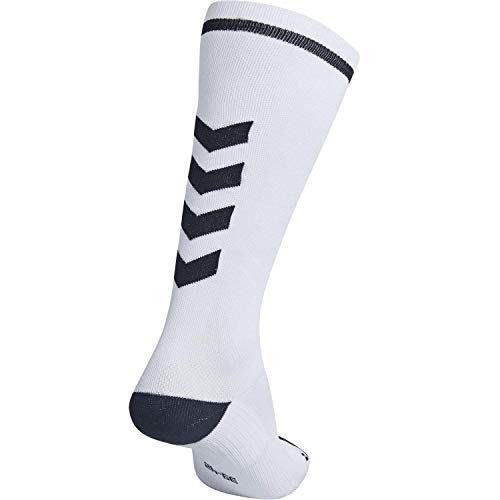 hummel Calcetines altos unisex Elite Indoor, Unisex adulto, Calcetines, 204044-9124, blanco / negro, 43-45