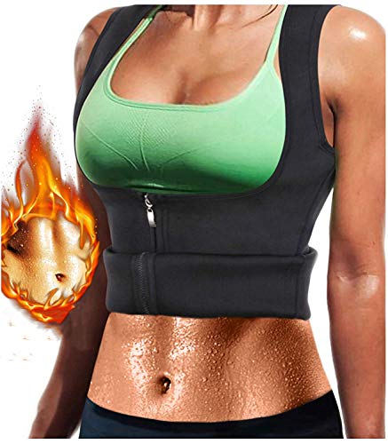 HuntDream Cremallera Cinturón Entrenador Corsé Neopreno Sauna Sudor Chaleco para Mujeres Pérdida de Peso Que Adelgaza Shaper Cuerpo Caliente