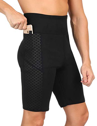HuntDream Pérdida de Peso de los Hombres Sauna Sudor Caliente Pantalones Cortos Termales Shaper Body Athletic Yoga Pantalones Gym Tummy Fat Burner Slimming HuntDream Pérdida de Peso de los Hombres Sauna Sudor Caliente Pantalones Cortos Termales Shaper Body Athletic Yoga Pantalones Gym Tummy Fat Burner Slimming
