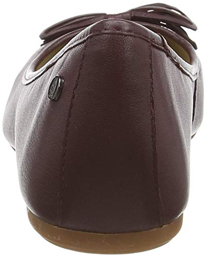 Hush Puppies Heather Bow Ballet, Bailarinas con Punta Cerrada para Mujer, Rojo (Wine 000), 41 EU