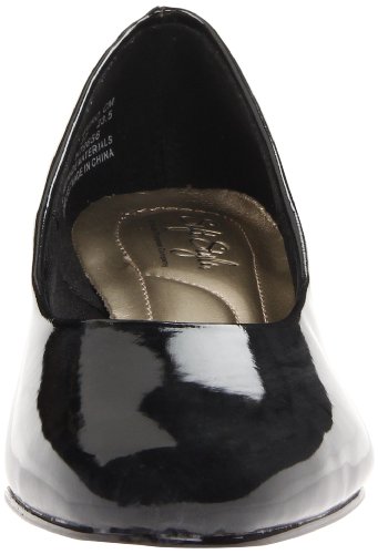 Hush Puppies Mujer ángel II/Masilla suave, Black Patent, 6.5 B(M) US