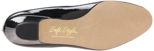 Hush Puppies Mujer ángel II/Masilla suave, Black Patent, 6.5 B(M) US